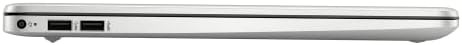 HP 15 Notebook， 15.6 HD Screen， Intel Core i3-1115G4， 12GB DDR4 RAM， 256GB PCIe SSD， Webcam， HDMI， SD Card Reader， Wi-Fi， Windows 11 Home， Natural Silver