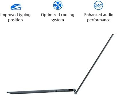ASUS ZenBook 14 Ultra-Slim Laptop 14” FHD Display， AMD Ryzen 7 5800H CPU， Radeon Vega 7 Graphics， 16GB RAM， 1TB PCIe SSD， NumberPad， Windows 11 Pro， Pine Grey， UM425QA-EH74